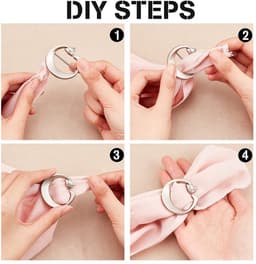 Dailygoods - T-shirt-clips - Kledingklemmen - Elegante parels - Gemengde kleuren - Decoratieve clips - Voor sjaals en kleding - 8 stuks — thumbnail 3