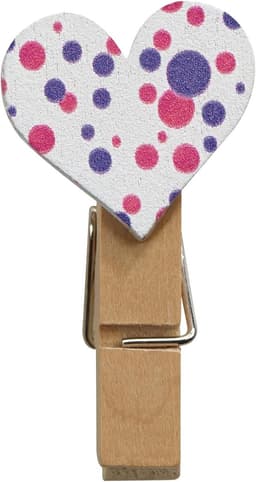 Houten Wasknijpers - Fotohouders Clips - Foto's Ophangen - Met Magneet - Set van 10 - Kleurrijk — thumbnail 4
