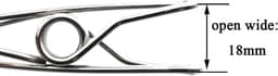Metalen Kledingknijpers - Roestvrijstalen Knijpers - Kleding Drogen - Sterke Grip - 14 Stuks - Zilver — thumbnail 4