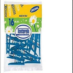 Wasknijpers - Kledingknijpers Kledinghangers - Kleding Drogen - Stevig Kunststof - 16 stuks - Blauw — thumbnail 2