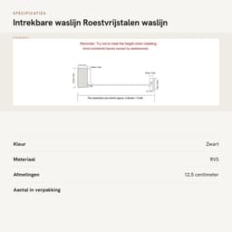 Dailygoods- Waslijn Intrekbaar - Wandmontage - Roestvrij Staal - Duurzaam - Max. Belasting 20 kg - Lengte 4,2 meter - Kledingdroogrek — thumbnail 1