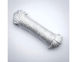 Nylon Waslijn - Kledinglijn Touw - Kleding Drogen - Vervormt Niet - 10 Meter - Wit