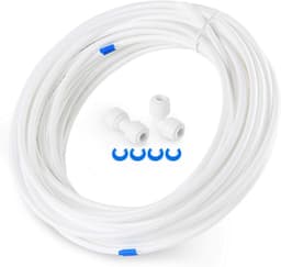 15 m Water Hose met Aansluitset voor Europese Dubbele Koelkast, Waterinlaatslang 6.35 mm (1/4 inch), Wit en Duurzaam — thumbnail 1