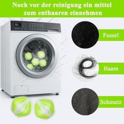 Haarverwijderaar Wasmachine - Pluisballen Set - Dierenhaar Vangen - Herbruikbaar Nylon Materiaal - 12 Stuks - Groen — thumbnail 5