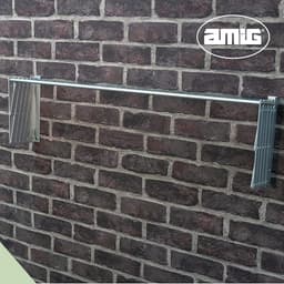Uitschuifbare Waslijn - Opvouwbaar Wasrek - Kleding Drogen - Roestvrij Aluminium - 140 cm - Zilverkleurig — thumbnail 4