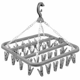 VHV Sokkendroger - Droogrek - 32 Knijpers - Sokken Hanger - Wasrek Sokken - Wasrek - Droogrek - Carrousel - Droogcarrousel - Washanger - Sokkendroogrek - Grijs — thumbnail 1