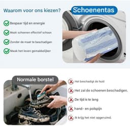 GELLDG 2 Stuks Waszakken - Schoenenwaszak met Rits - 39x19cm - Luie Mensen Hulpje, Vervormingsbestendig en Met Sluiting - Geschikt voor Sneakers en Sport Schoenen in de Wasmachine - Stoffen Wassen Zakken Set — thumbnail 4