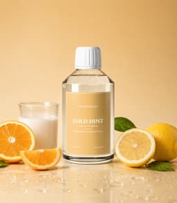 SteamStory Luxe Wasparfum Gold Dust - Warme & Elegante Geur met Sinaasappel, Patchouli & Vanille – 250 ml — thumbnail 2