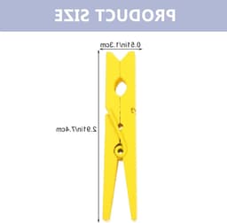 30 Stuks Bamboe Wasknijpers - Houten Wasknijpers voor Creatief Gebruik en Decoratie — thumbnail 4