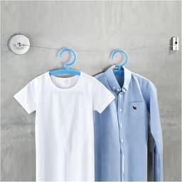 Intrekbare Waslijn - Wasrek Touw - Kleding Drogen - Roestvrij Staal - 2.8 Meter - Zilver — thumbnail 5