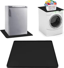RONN® Lekbak Wasmachine - Lekbak - Anti Trillingsmat Wasmachine - Lekbak Wasmachine- Lekbak Wasmachine Universeel - Zwart- 60cm x 60cm x 2cm — thumbnail 1