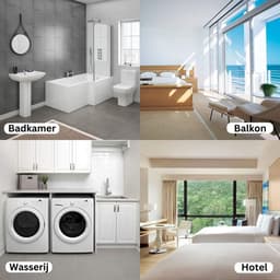 ApexArte® Waslijn Uittrekbaar - Wanddroogrek - Wasdraad - Wit — thumbnail 4