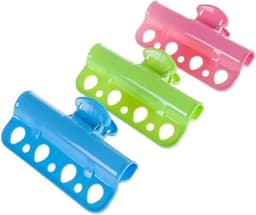 Wasknijpers - 6 Stuks - Wasrek - Knijpers - Wasgoedknijpers - Stevig - Anti Windknijpers - Handdoek Clips - Was Ophangen/Uithangen Knijpers - Multifunctionele - Poreuze - Outdoor En Vakantie Zomerartikelen - Blauw/Roze/Groen — thumbnail 5