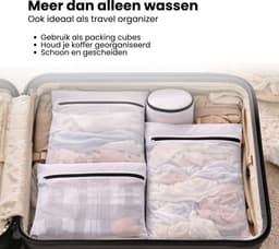 Waszakken - 7 Stuks - Wasnetten - Bescherm je Wasgoed en Wasmachine - Packing Cubes - Travel Organizer - Waszakje - Wasnetje — thumbnail 5