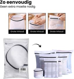 Waszakken - 7 Stuks - Wasnetten - Bescherm je Wasgoed en Wasmachine - Packing Cubes - Travel Organizer - Waszakje - Wasnetje — thumbnail 3