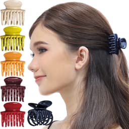 Set van 6 Klassieke Dames Haarclips Middelgroot met Sterke Dubbele Klem — thumbnail 1