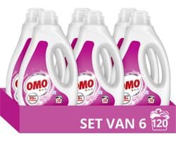Omo Kleur Vloeibaar Wasmiddel - 6 x 20 wasbeurten - Voordeelverpakking