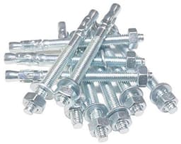10 Stuks M8 Zware Ankers Lengte 110mm Verzinkte Stalen Schroefankers met Moer en Ring — thumbnail 1