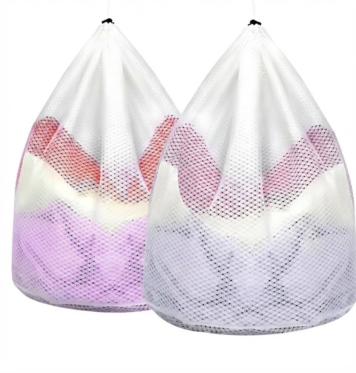 Somstyle Waszakken Set - 2 Stuks - Wasmachine Zakken - 40 x 30 CM - Wastas voor Wasgoed - Transparant — afbeelding 1