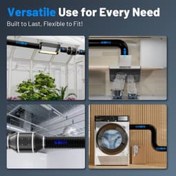 Flexibele Afzuigslang 100mm PVC, 3 Meter, Hittebestendige Ventilatiebuis voor Mobiele Airco en Droger — thumbnail 4