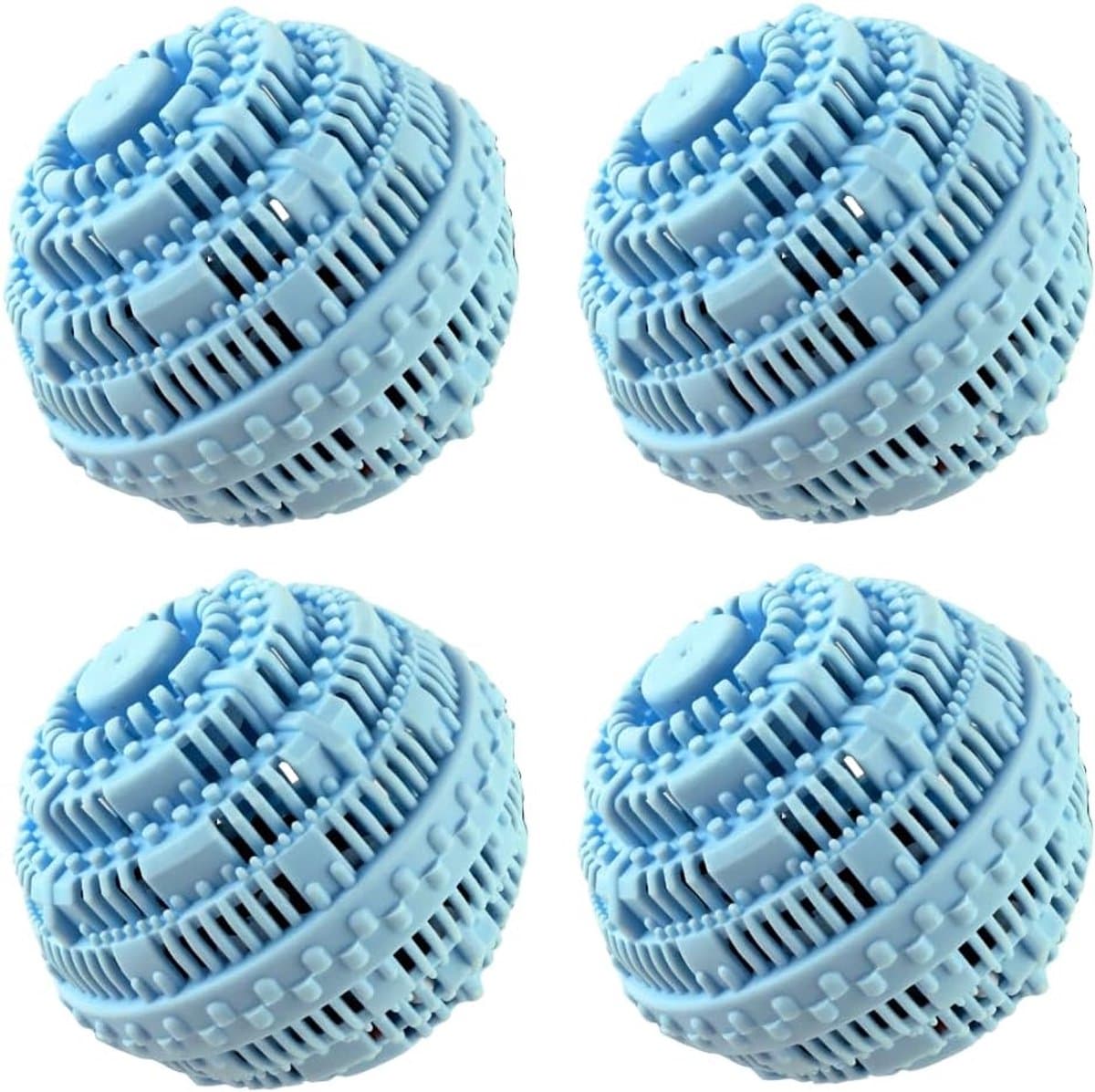 4-pack wasballen - Volledig natuurlijke wasballen zonder chemische toevoegingen, geschikt voor wasmachines - Milieuvriendelijke wasballen en alternatief voor wasmiddel, goed voor 2000 wasbeurten — afbeelding 1