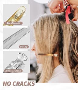 Professionele haarklemmen set - Antislip haarspelden voor kapsalon en thuis - 4 kleuren — thumbnail 2