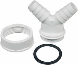 Dubbele Slangaansluiting Voor Sifon - Afvoer Koppeling Wasmachine Vaatwasser 1,5 inch — thumbnail 2