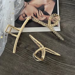 Grote Metalen Haarspeld Klemmen voor Dik en Lang Haar - 3 Stuks — thumbnail 4