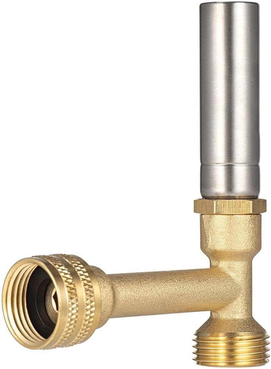 Waterslagdemper Wasmachine - Anti waterslag - Geluidsreductie - Roestvrij staal - 10 x 12.7 cm — afbeelding 1