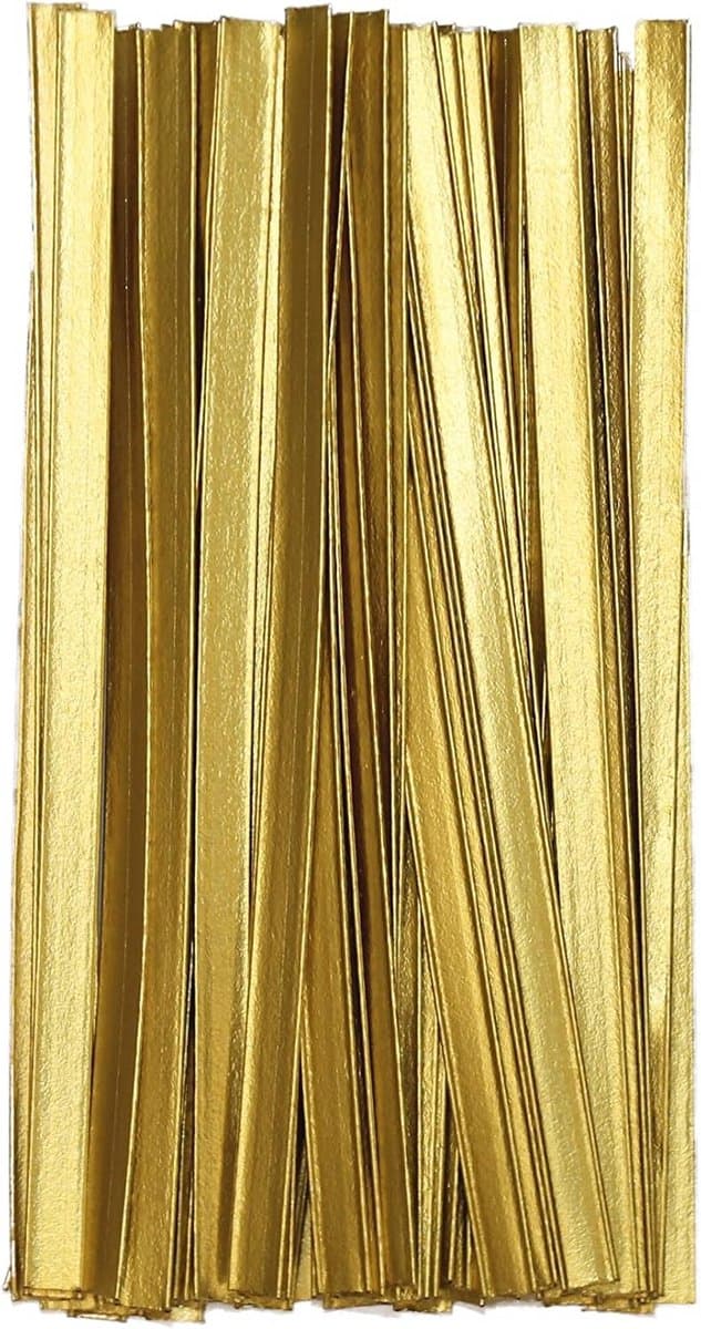 Zaksluitclips Goud 150mm 500 Stuks — afbeelding 1