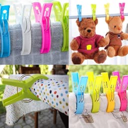 8 stuks Grote Clips voor Wasgoed, Strandhanddoek & Dekbedden - Kledingdroogclip, Handdoekharingen, Strandhanddoekclips — thumbnail 2