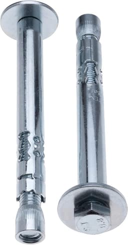 Betonnen Muur Anker - Expansieschroef pluggen - Stevig bevestigen - Gehard staal 8.8 - 12 x 70 mm - Zilver — thumbnail 4