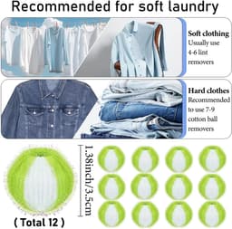 12 x Haarvanger wasmachine, Anti-haar wasmachine, Huisdierhaarreiniger, Bal anti-haar wasmachine, Herbruikbare haarvanger wasmachine, Schoon haar, Groen — thumbnail 2
