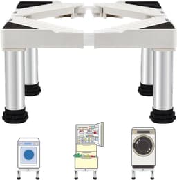 Wasmachine Verhoger - Wasmachine Opbouwmeubel - Wasmachine Sokkel - Anti Slip & Verstelbaar - Ook voor Droger, Koelkast en Vriezer - 350 Kg Draagkracht - 4 Poten - Hoogte 24 - 27 cm - van Imperatoris — thumbnail 1