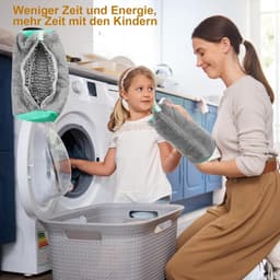 Famanu – Schoenwaszak - wasmachine - herbruikbaar - waszak - schoenen met ritssluiting - schoenenzak - grijs — thumbnail 4