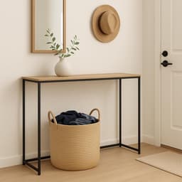 1 stuk - Jute wasmand - Natuurlijk touwgeweven - Opbergmand - Met handvat - Geschikt voor thuis, woonkamer, wasruimte, dekens, kleding - 25*20 cm - Khaki — thumbnail 5