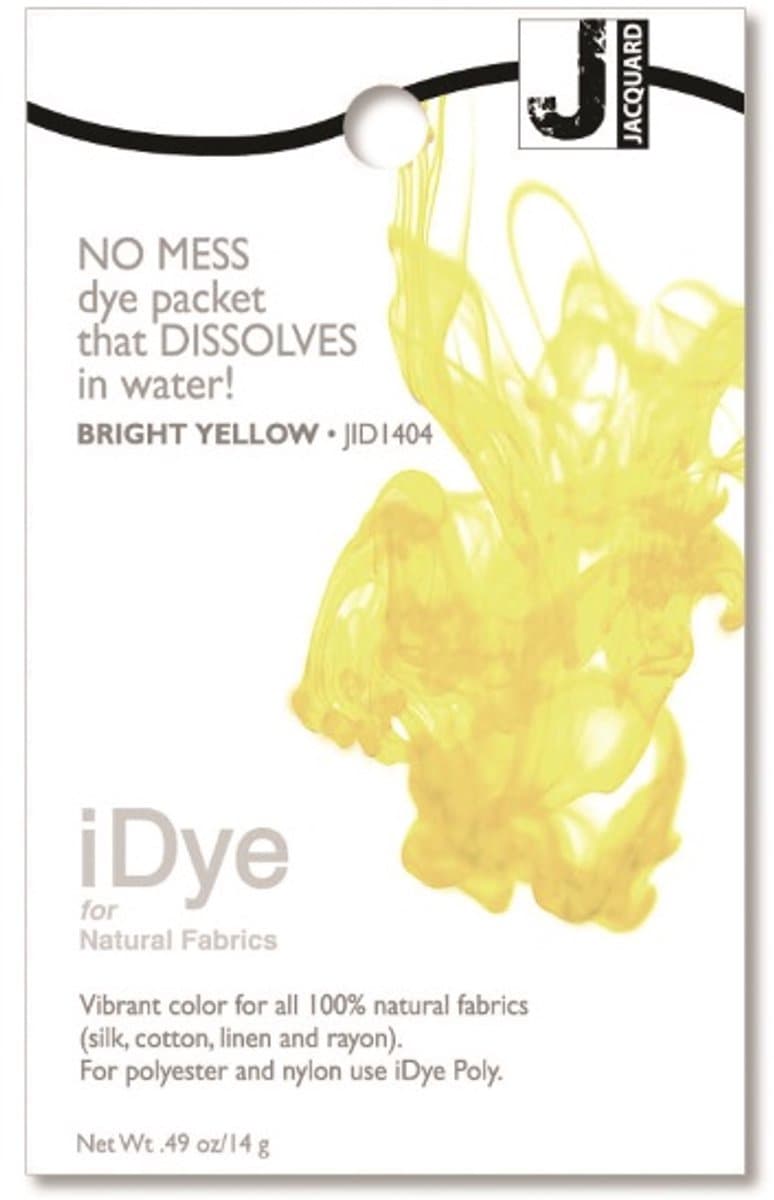 Jacquard textielverf iDye Natural 14 gr fel geel voor stoffen. — afbeelding 1