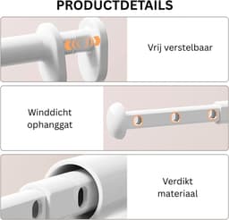 DailySupplies® Wanddroogrek - Droogrek Inklapbaar - Wasrek - Droogtoren - Droogrekken - Wit — thumbnail 3