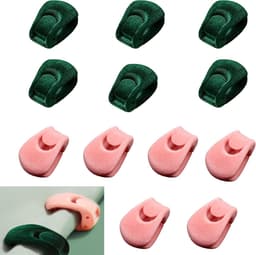 12 stuks Dekbedpinnen - Bed Sheet Holders - Quilt Clips - Dekbedovertrek Clips - Attachment Comforter - Quilt Fixing Clips - Om rommelige lakens te organiseren - Groen+Roze — thumbnail 1