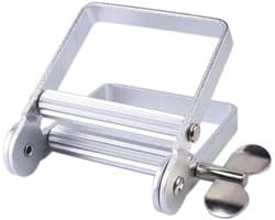 EXCITAT Knijper - Metalen knijper - Duurzaam - Geschikt voor tandpasta, verf, zalf - Zilver