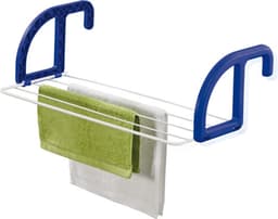 Leifheit hangdroogrek Classic 25 - drooglengte 2,5 m drooglengte - wit blauw — thumbnail 2