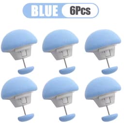 Dekbedclips - 6 STUKS - Stevige Dekbed Klemmen - Knijpers - dekbedovertrek clips - dekbed klemmen - dekbed knijpers - Clips voor Dekbedden en Lakens - Blauw — thumbnail 1