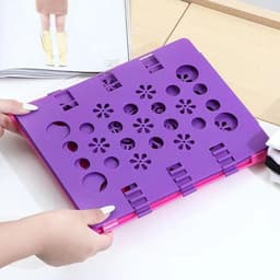 Allecto Plus - Kledingvouwplank - Roze Paars - Kinderen en Volwassenen - Wasvouwplank - Kleding Organizer — thumbnail 3