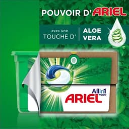 Ariel All-in-1 PODS – Aloë Vera – Wasmiddelcapsules – 23 stuks – +40% plantaardige ingrediënten — thumbnail 2