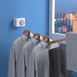 Extendable Indoor Stainless Steel Wall Mounted Drying Clothesline - 4.2M — thumbnail 4