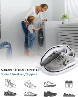 DailySupplies® Herbruikbare Waszak voor Schoenen - Wasnet voor Wasmachine - Sneakers Wassen — thumbnail 4