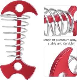 Aluminium Tenttouwspanners Set van 4 met Veergesp en Grondankers - Ideaal voor Kamperen en Wandelen — thumbnail 5
