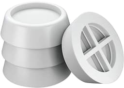 TIKKENS Trillingsdempers Wasmachine/Droogkast - Set van 4 stuks - Trillingsmat - Voetjes Droger - Demper - Anti Vibratie - Antislip Rubber - Wit — thumbnail 1