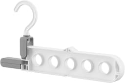 Wandkledingrek - Opvouwbare hanger - Ruimte organiseren - 360 graden draaibaar - 25.5 x 13.5 cm — thumbnail 5