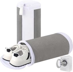 Allecto Plus - Pack van 2 Schoenenwaszakken 40 x 20 cm Herbruikbare Tas voor Schoenen met Rits Grote Waszak voor Wasmachine en Droger — thumbnail 1